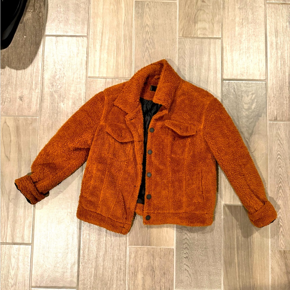 Blank NYC fuzzy bear jacket XS